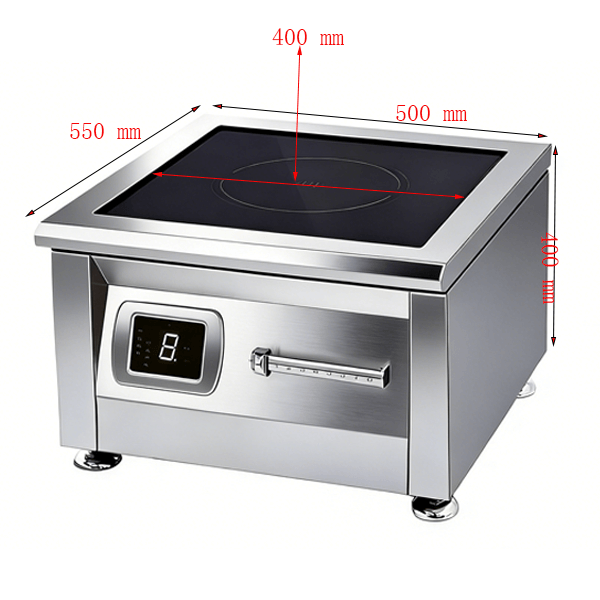 8KW High-Power Commercial Induction Hob Countertop | Heavy-Duty Stainless Steel