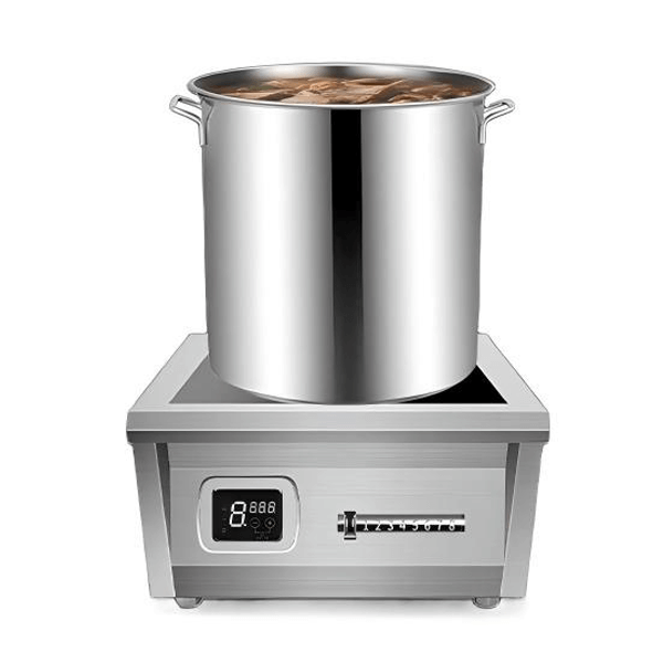 8KW High-Power Commercial Induction Hob Countertop | Heavy-Duty Stainless Steel