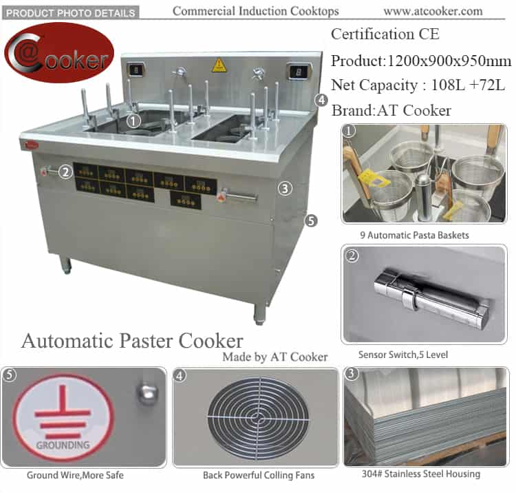 pasta cooking machine pasta cooking equipment ATT-APSD-91D750 pasta cooking machine pasta cooking equipment