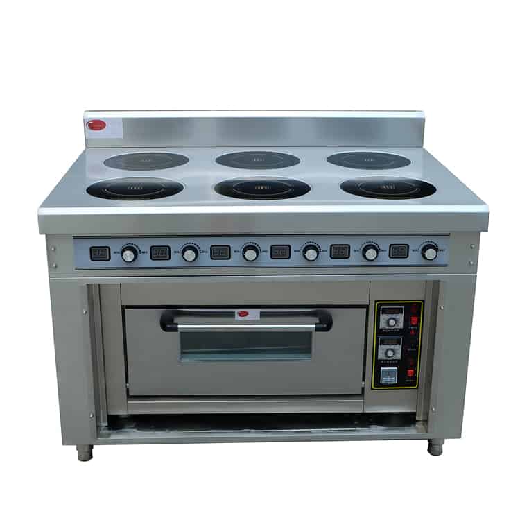 commercial induction range with oven BZT-AZHB1M750