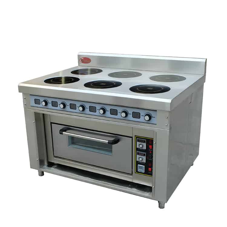 commercial induction range cooker
