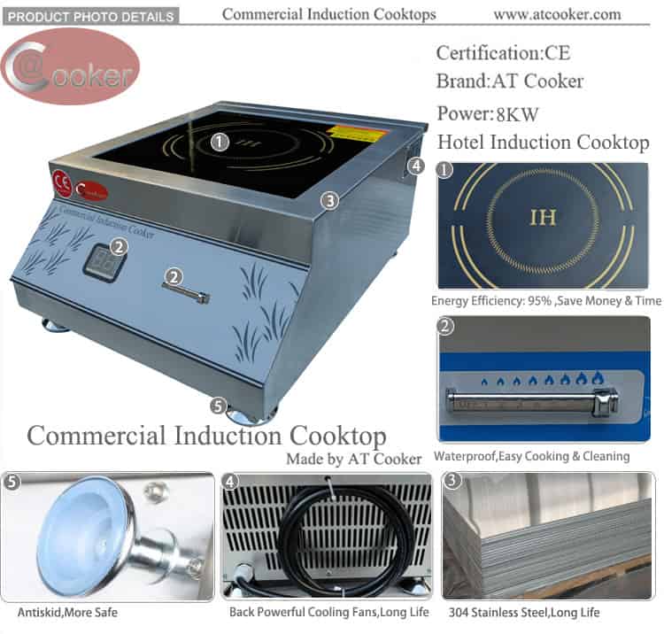 commercial induction hob commercial grade induction cooktop