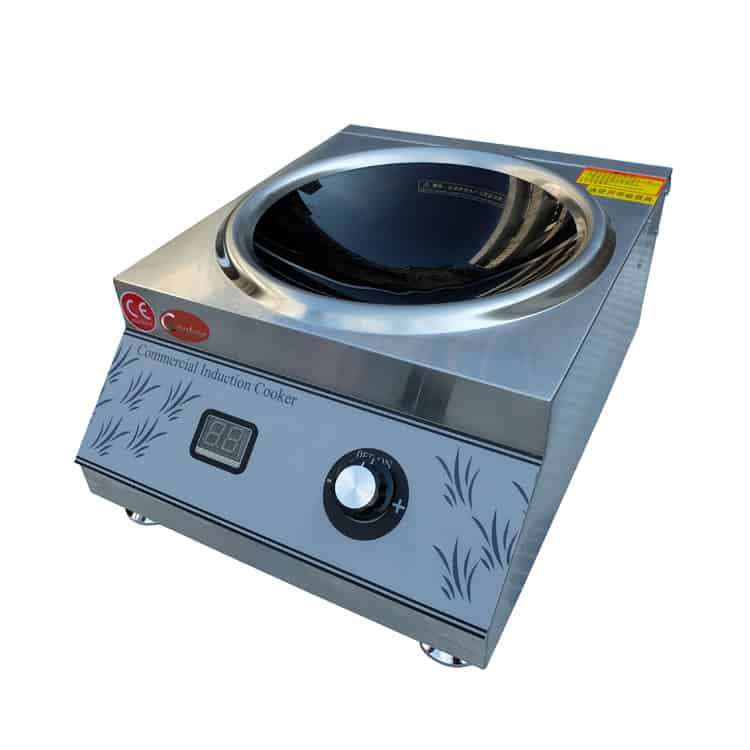 Factory Kitchen Concave Stove 3500W Knob Control Wok Commercial