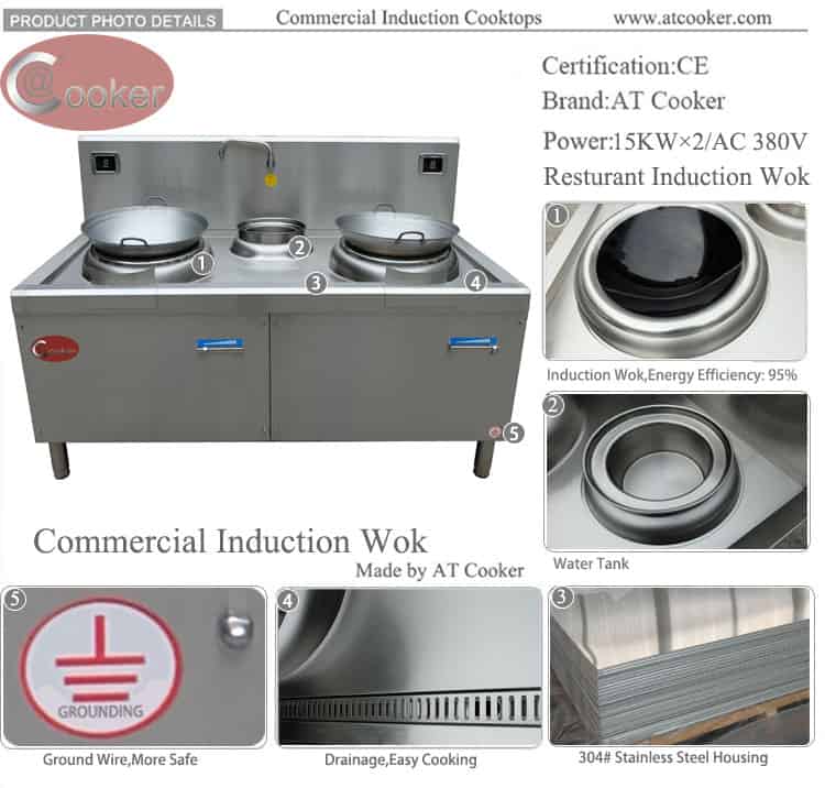 2 burner wok range station 2 burner wok cooker station CIW ATT-ASDC DB12 D750 2 burner wok range station 2 burner wok cooker station