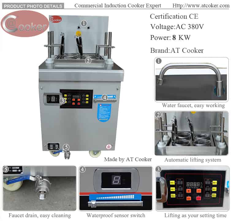automatic pasta boiler commercial CPC ATT-APSD-A41 D automatic pasta boiler commercial