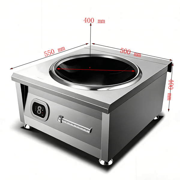 SHCT-A 180 induction wok cooktop commercial SIZE Compact 8KW Induction Wok Cooktop Commercial | Tabletop High-Power Series