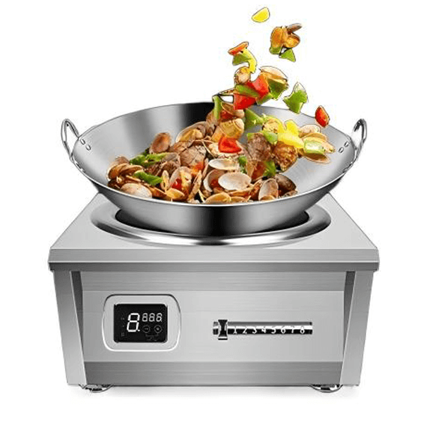 SHCT-A 180 induction wok cooktop commercial frying Compact 8KW Induction Wok Cooktop Commercial | Tabletop High-Power Series