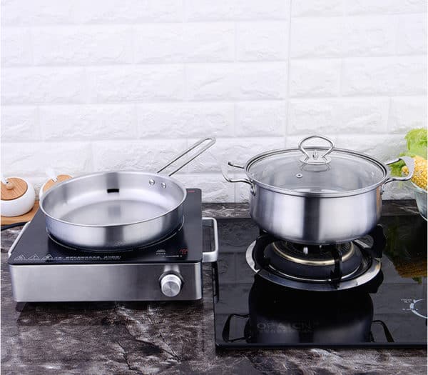 stainless steel induction pan set wholesale SC0703