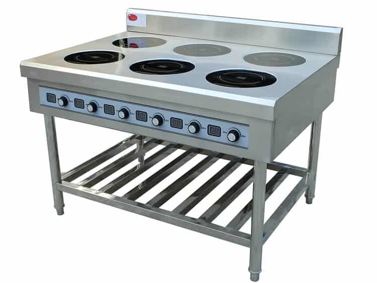 commercial induction range