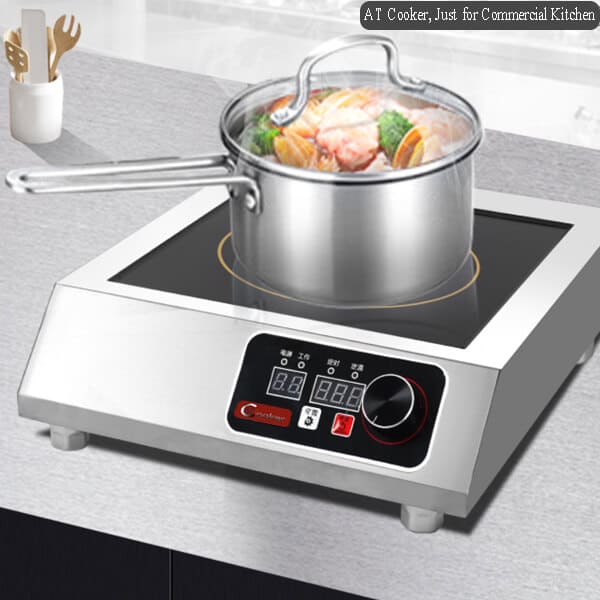 single commercial induction cooktop 3500W AT Cooker SOUP