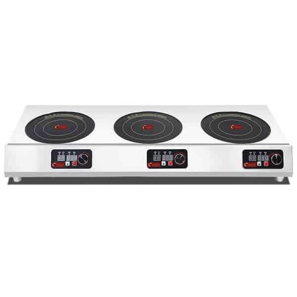 Environmentally friendly commercial induction cooking
