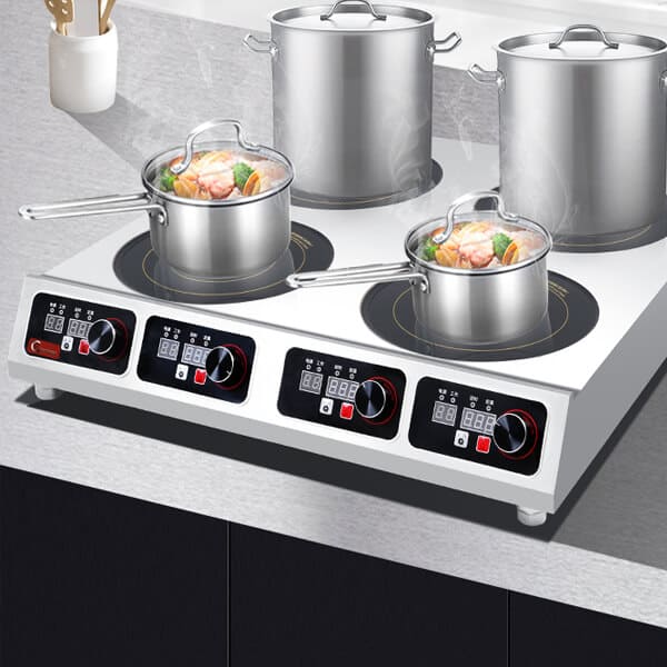 3.5 KW commercial induction cooktop 4 burner for restaurants use