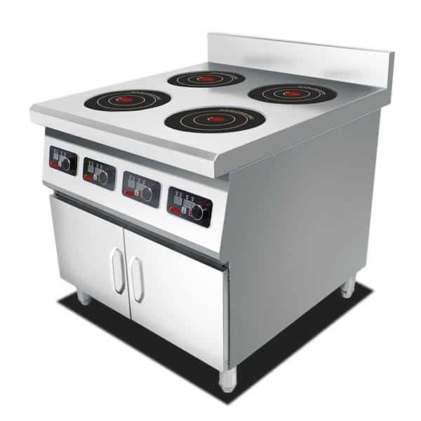 4 commercial induction range BZTAZH4F SIZE