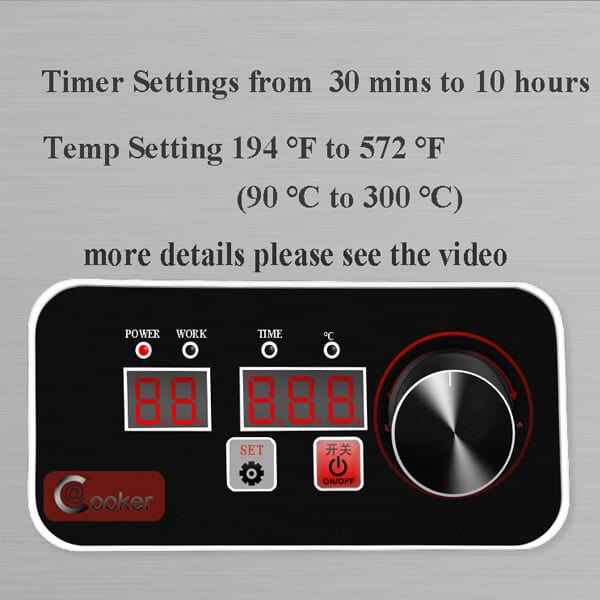 AT Cooker timer and temp setting