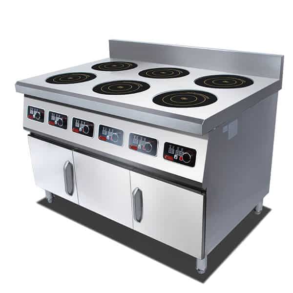 freestanding commercial induction range 6 hobs ATTABZ6A 5kw
