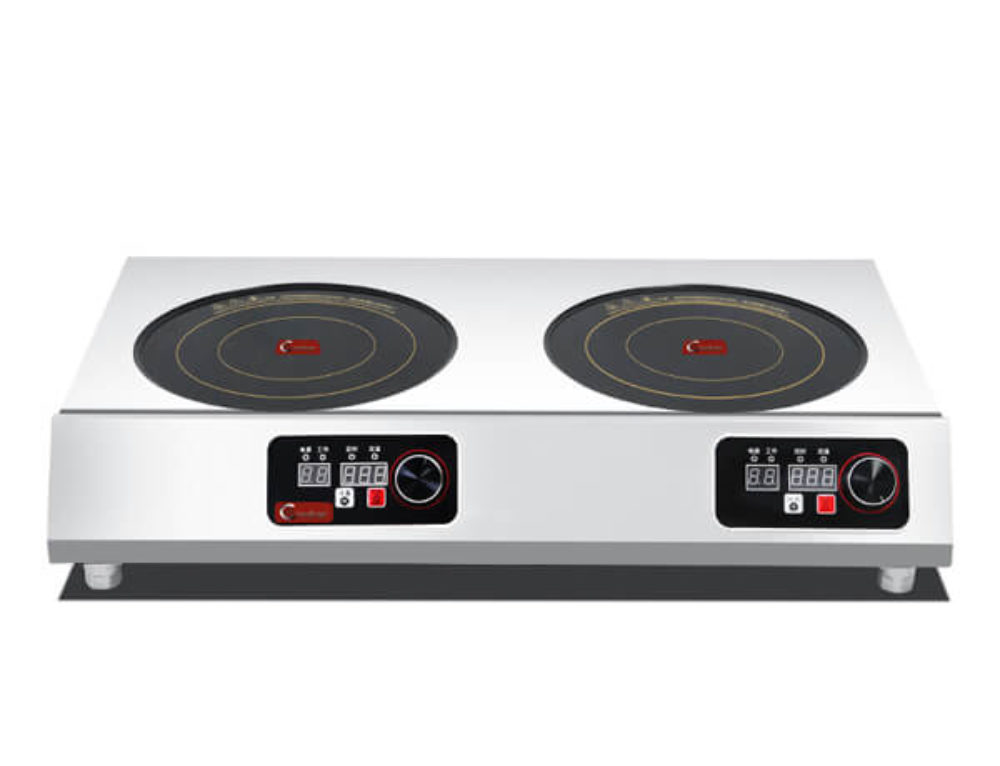 commercial induction range with oven from professional brand AT Cooker