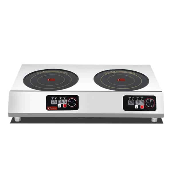 2 burners commercial induction cooktop for restaurant and hotels kitchen