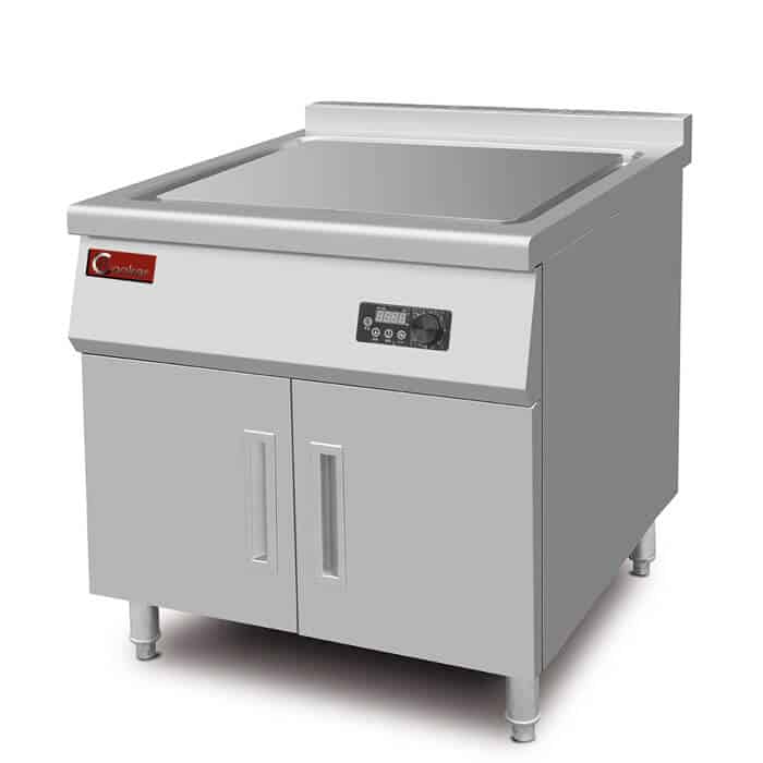 AT Cooker 5KW Induction Commercial Griddle Front View