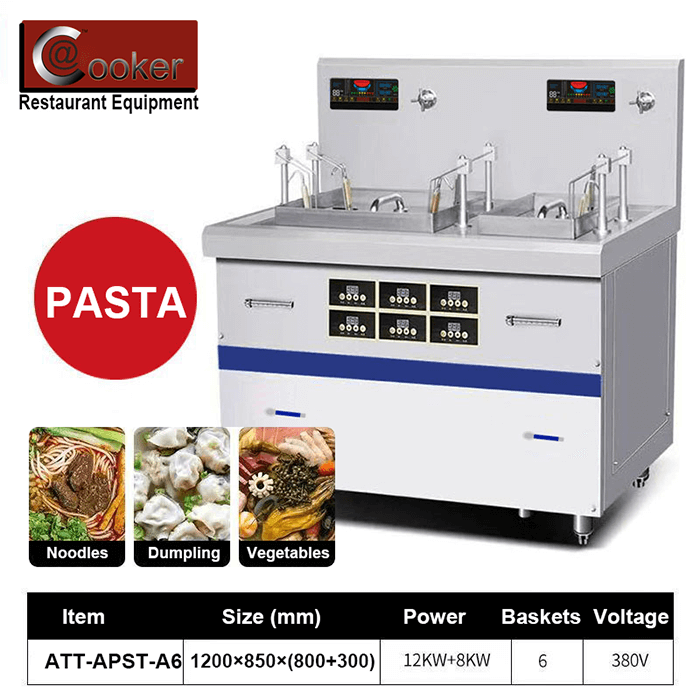AT Cooker Automatic Commercial Pasta Cooker ATT-APSD-A6