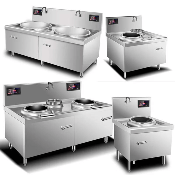 Commercial induction wok pan detection energy savings technology