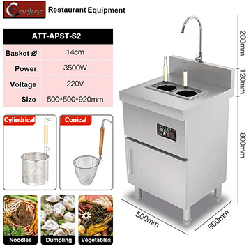 3500W restaurant pasta boiler