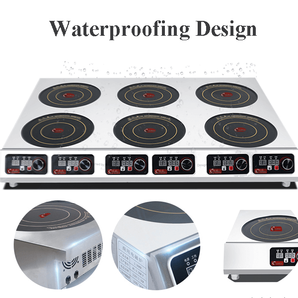 commercial induction cooktop 4 burner with convection oven