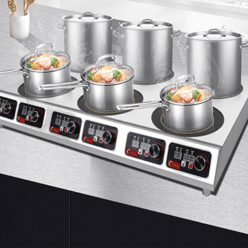 restaurant kitchen use 3.5KW commercial induction cooktop 6 burner 