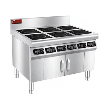 3500W/5000W × 6 Commercial Induction Range