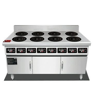 8 Hobs commercial induction cooking equipment BZT-AZH 835
