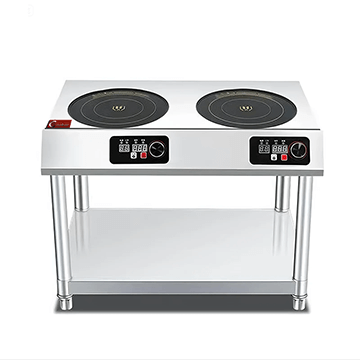 2 burners commercial induction cooktop for restaurant and hotels kitchen