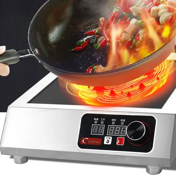 8 KW heavy duty coubtertop commercial induction cooktop