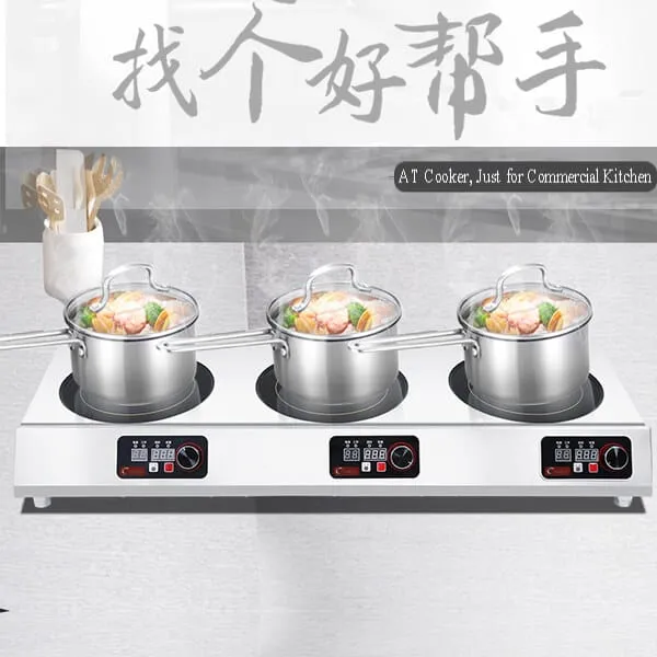 3 hobs countertop induction cooktop BZT-A6C3 D BZT-A6 350 restaurant countertop induction cooker