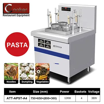 AT Cooker’s ATT-APST-A4: Freestanding Induction Automatic Pasta Cooker