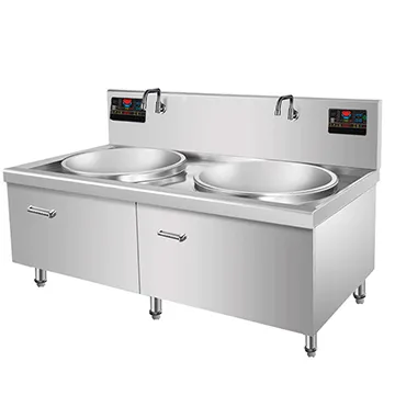2×30KW 380V Commercial Induction wok station restaurant DCT-AB 230