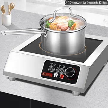 5 KW เตาแม่เหล็กไฟฟ้าเชิงพาณิชย์สำหรับเคาน์เตอร์สำหรับงานหนัก 